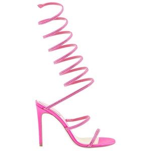 Rene Caovilla Super Cleo Supercleo crystal wrap snake sandals